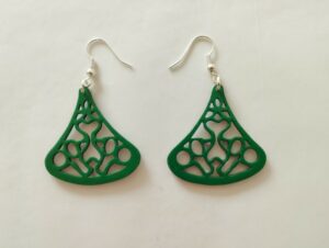 Boucles d'oreilles vertes