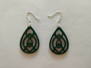 Boucles d'oreilles verte