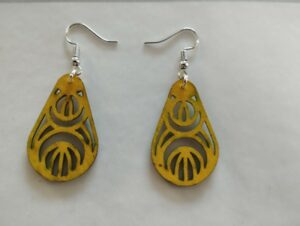Boucles d'oreilles jaune