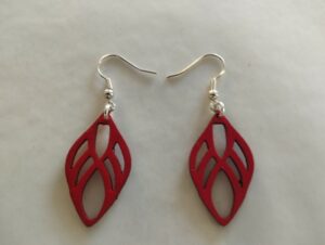 Boucles d'oreilles rouge