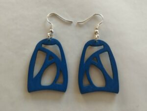Boucles d'oreilles bleues
