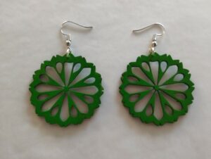 Boucles d'oreilles vertes