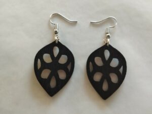 Boucles d'oreilles noires