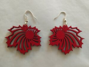 Boucles d'oreilles rouges