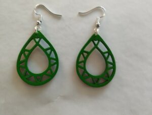 Boucles d'oreilles vertes