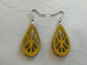 Boucles d'oreilles jaunes