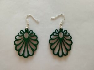 Boucles d'oreilles vertes