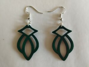 Boucles d'oreilles vertes