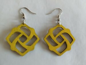 Boucles d'oreilles jaune