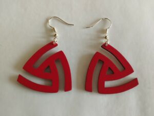 Boucles d'oreilles rouge
