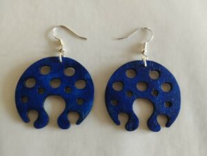 Boucles d'oreilles bleues