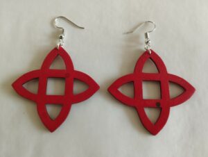 Boucles d'oreilles rouges