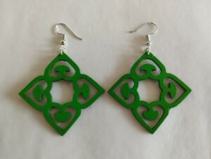 Boucles d'oreilles vertes