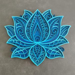 Fleur de lotus multicouches