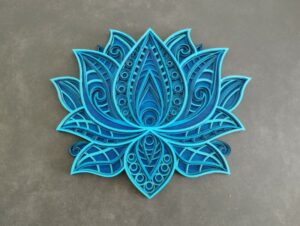 Fleur de lotus multicouches